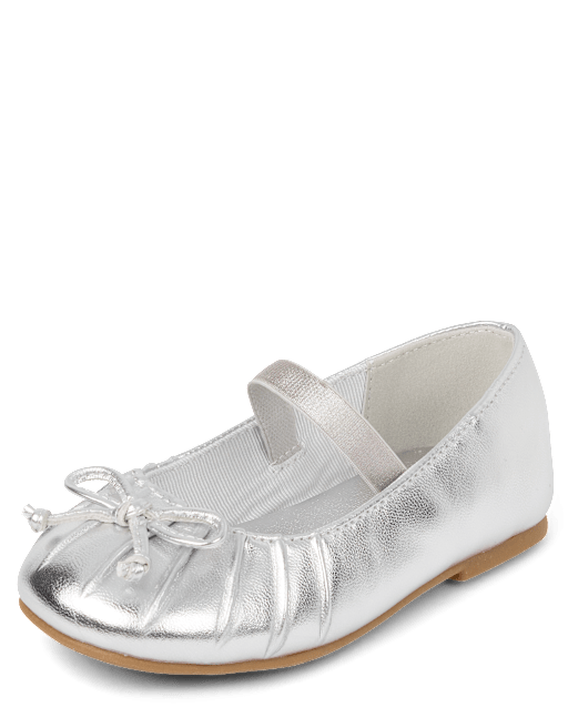 Toddler Girls Pleated Toe Ballet Flats