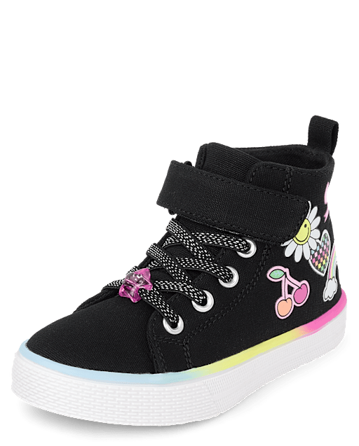 Toddler Girls Doodle High Top Sneakers
