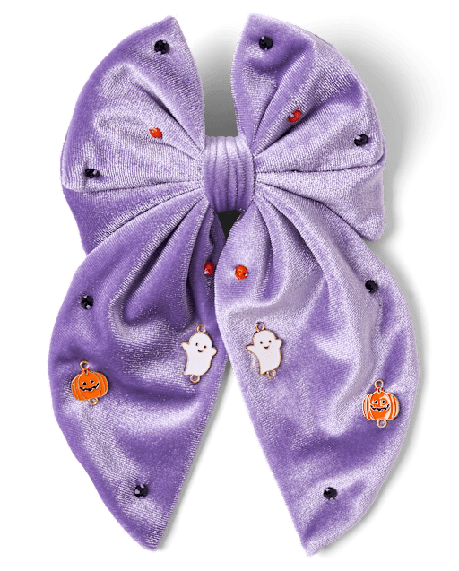 Pince à cheveux nœud papillon d'Halloween pour filles