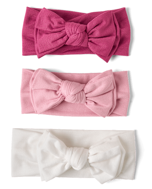 Baby And Toddler Girls Bow Headwrap 3-Pack