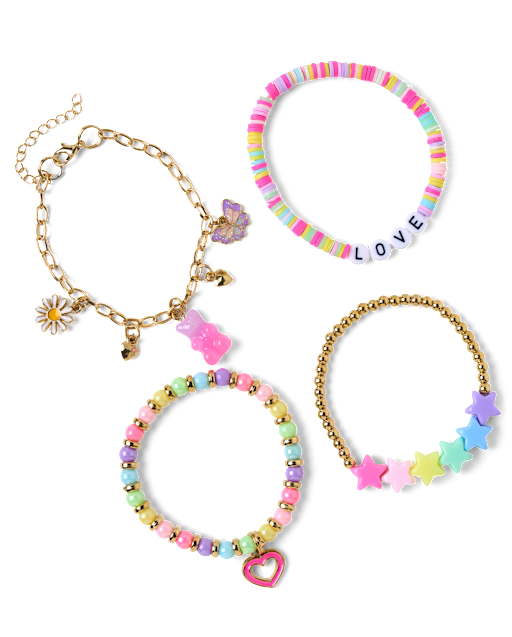 Girls Charm Bracelet 4-Pack