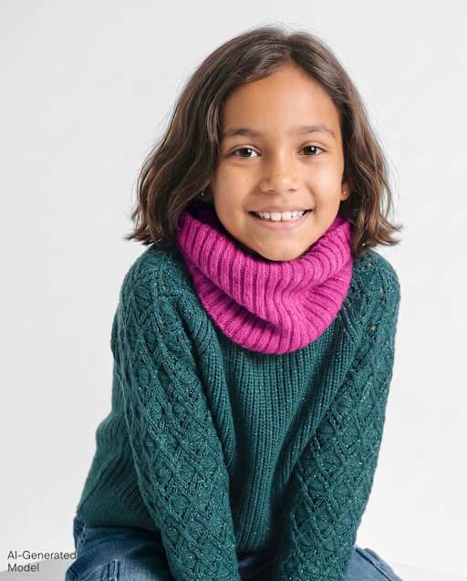 Girls Sequin Neck Gaiter