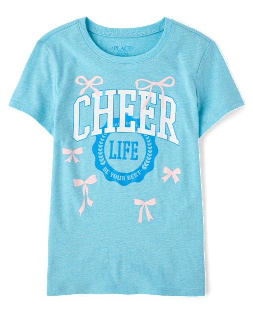 Girls Cheer Graphic Tee