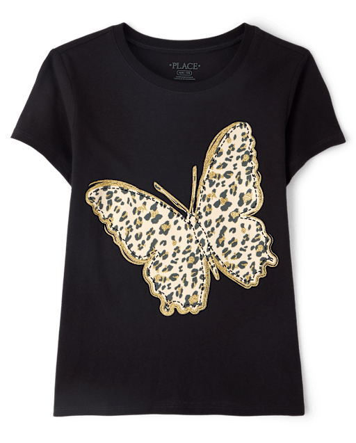Girls Butterfly Graphic Tee