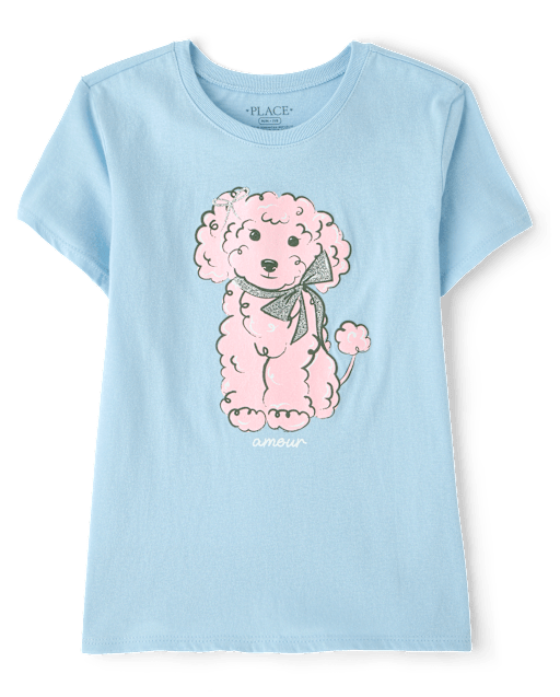 Girls Dog Graphic Tee