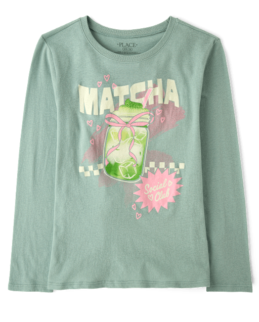 Girls Matcha Graphic Tee