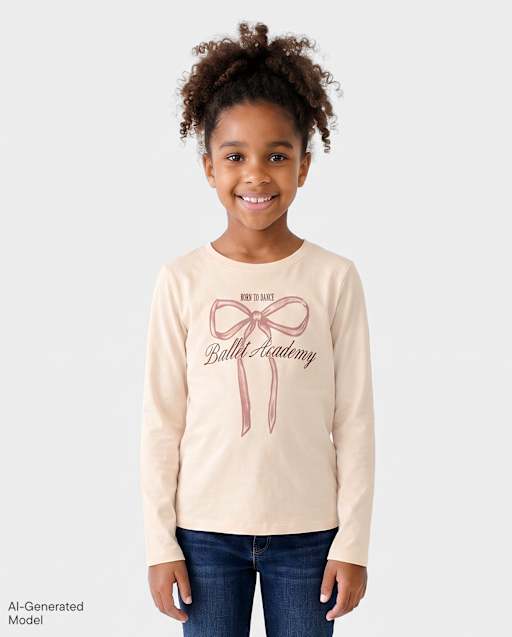 T-shirt graphique de l'Académie de ballet pour filles