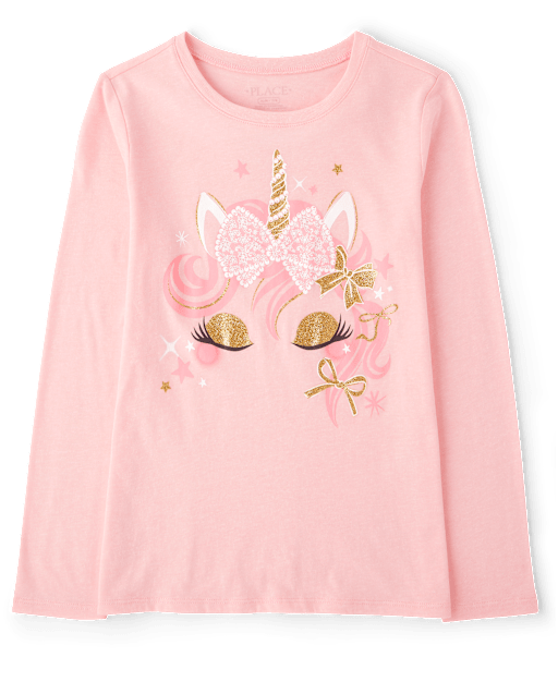 Girls Unicorn Graphic Tee