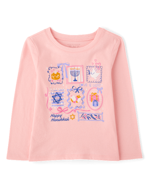 Baby And Toddler Girls Hanukkah Graphic Tee