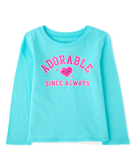 Baby And Toddler Girls Adorable Graphic Tee