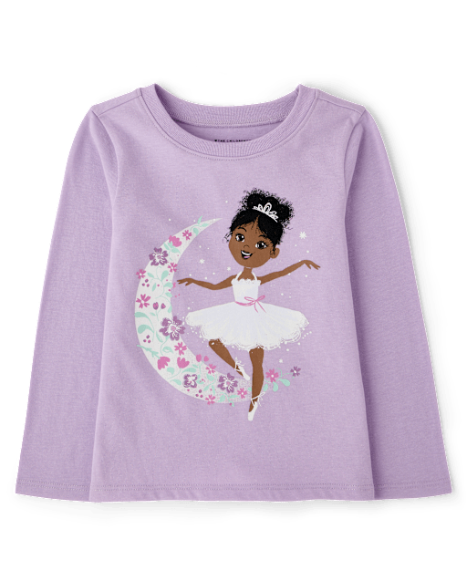 Baby And Toddler Girls Dancer Graphic Tee