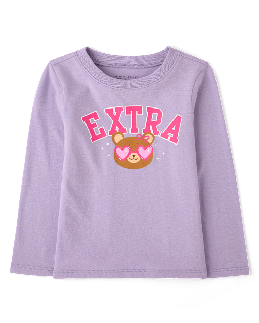 Baby And Toddler Girls Extra Graphic Tee