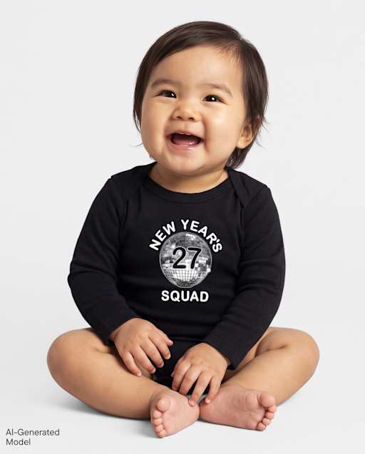 Baby New Year's Squad Graphic Bodysuit