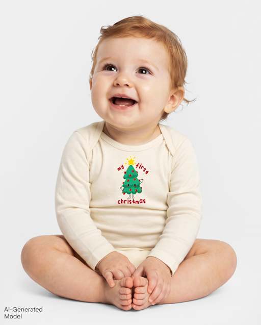 Baby My First Christmas Graphic Bodysuit