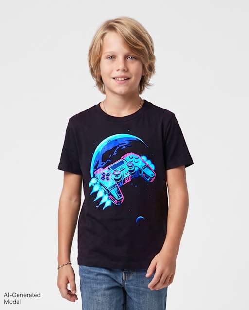 Boys Video Game Space Graphic Tee