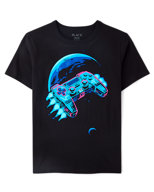Boys Video Game Space Graphic Tee