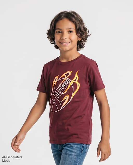 Boys Football Graphic Tee