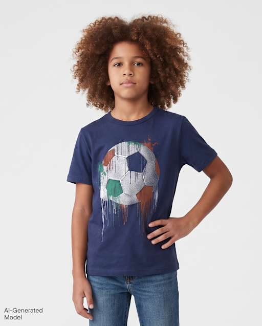 Boys Soccer Ball Graphic Tee