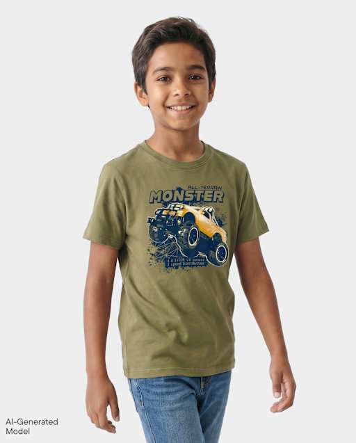 Boys Monster Truck Graphic Tee