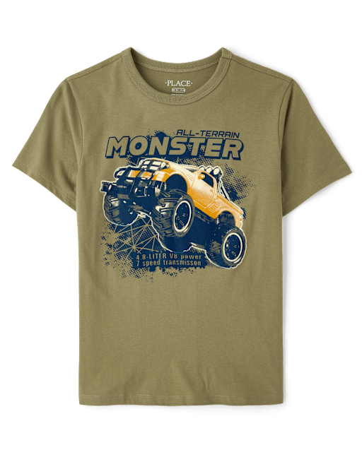 Boys Monster Truck Graphic Tee