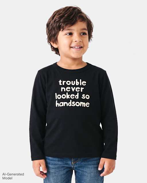 Baby And Toddler Boys Handsome Graphic Tee