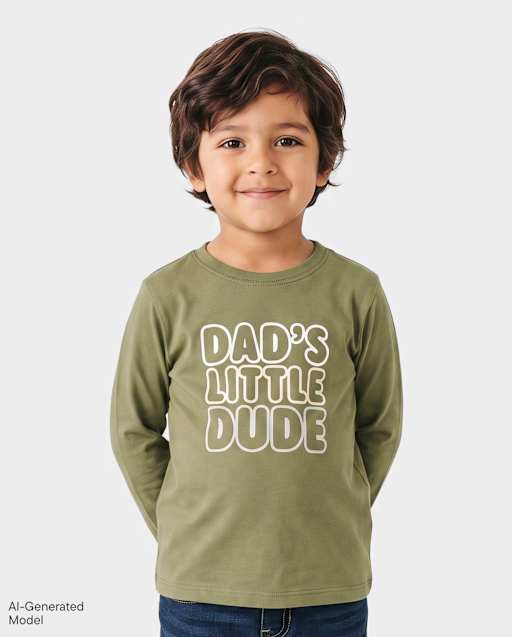 Baby And Toddler Boys Dad's Little Dude Graphic Tee