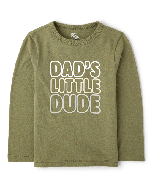 Baby And Toddler Boys Dad's Little Dude Graphic Tee