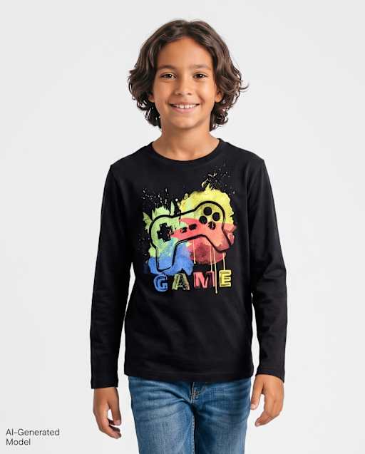 T-shirt graphique de jeu vidéo pour garçons