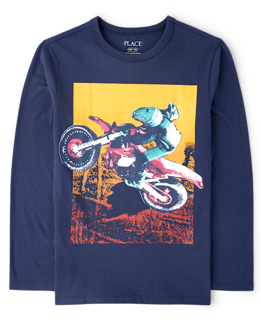 Boys Biker Graphic Tee