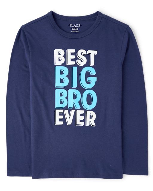 Boys Best Big Bro Ever Graphic Tee