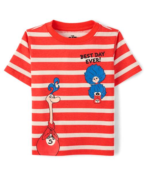 Baby And Toddler Boys Dr. Seuss™ Striped Graphic Tee