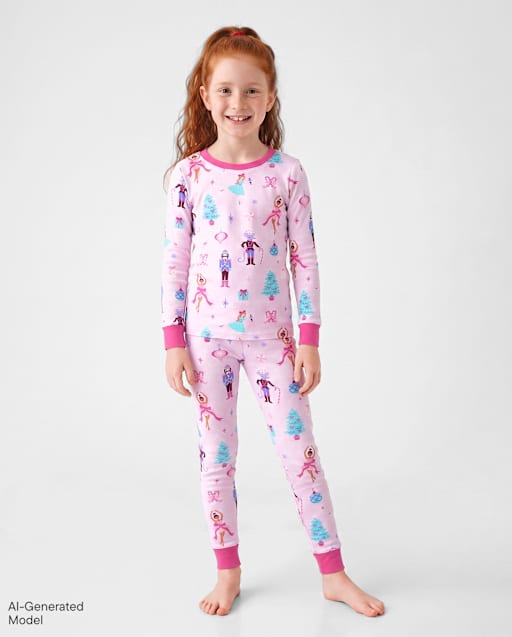 Girls Nutcracker Snug Fit Cotton Pajamas