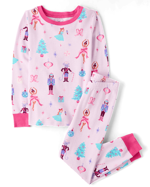 Girls Nutcracker Snug Fit Cotton Pajamas