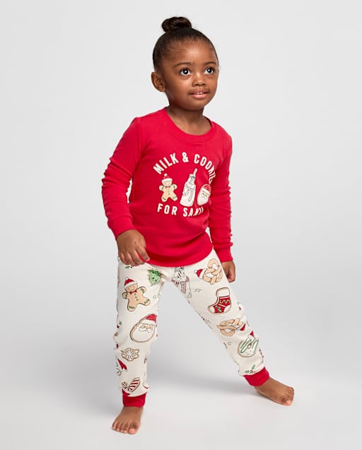 Baby And Toddler Milk And Cookies Snug Fit Cotton Pajamas