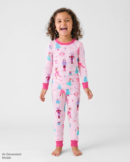 Baby And Toddler Girls Nutcracker Snug Fit Cotton Pajamas
