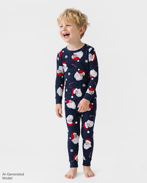 Baby And Toddler Boys Matching Family Santa Snug Fit Cotton Pajamas