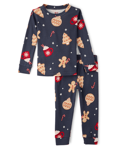 Baby And Toddler Boys Matching Family Gingerbread Snug Fit Cotton Pajamas