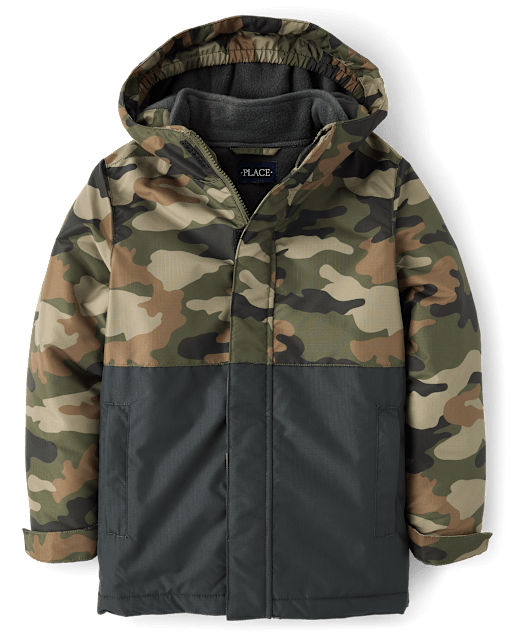 Boys Print Colorblock 3 In 1 Jacket