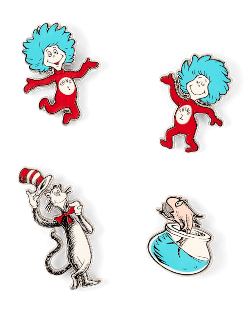 Girls Dr. Seuss Cat In The Hat™ Pin 4-Pack