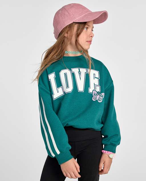 Girls Graphic Premium Fleece Sweatshirt