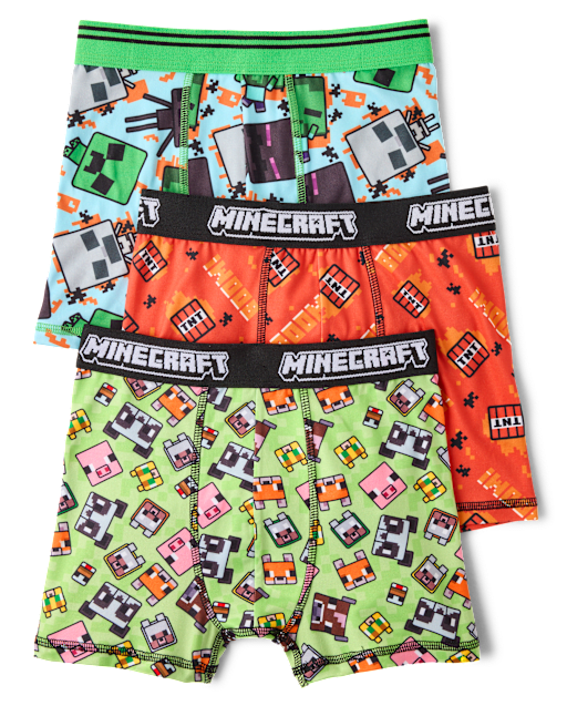 Boys Minecraft™ Boxer Brief Underwear 3-Pack
