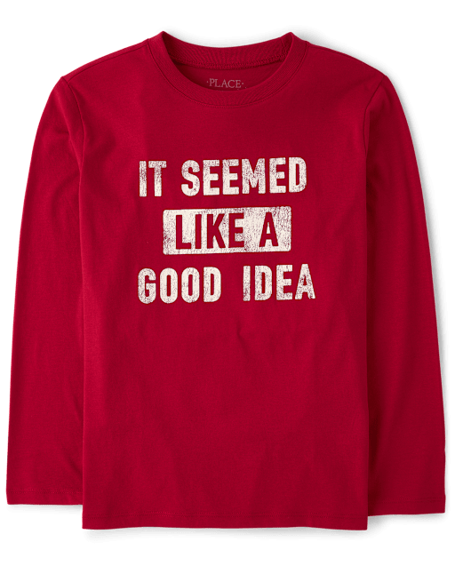 Boys Good Idea Graphic Tee