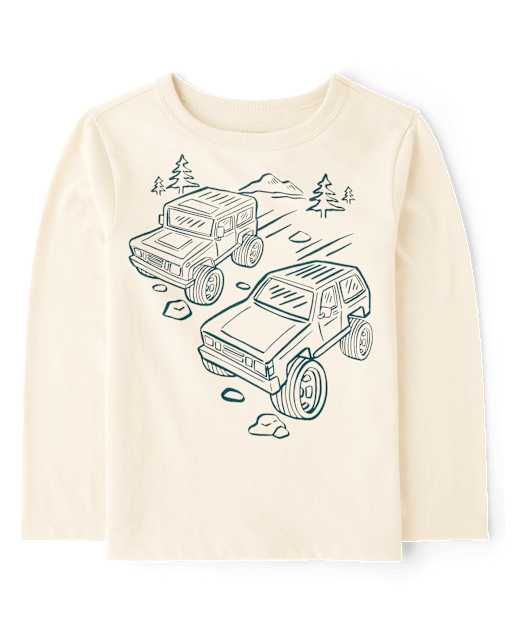 Baby And Toddler Boys Racing Vehicle Graphic Tee