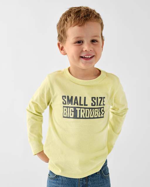 T-shirt graphique « Big Trouble » pour bébés et petits garçons