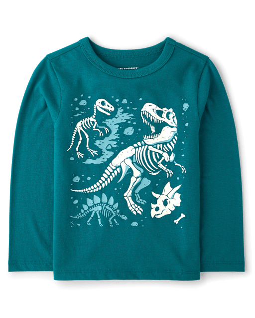 Baby And Toddler Boys Dino Fossil Graphic Tee