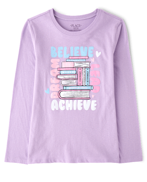 Girls Books Graphic Tee