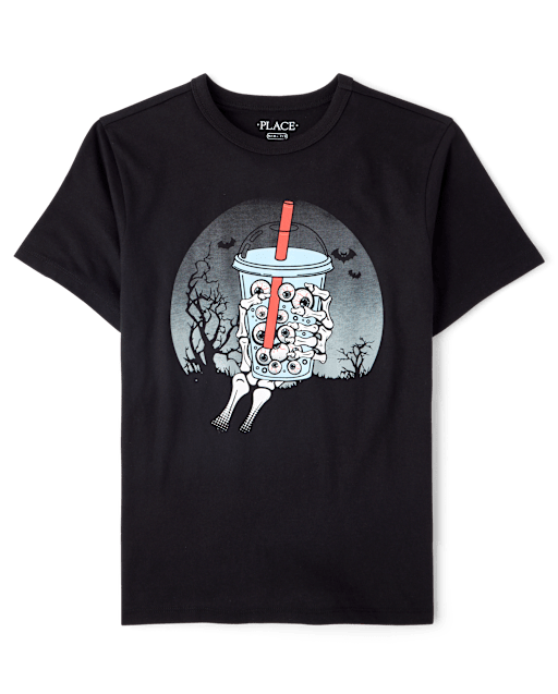 Boys Halloween Drink Graphic Tee