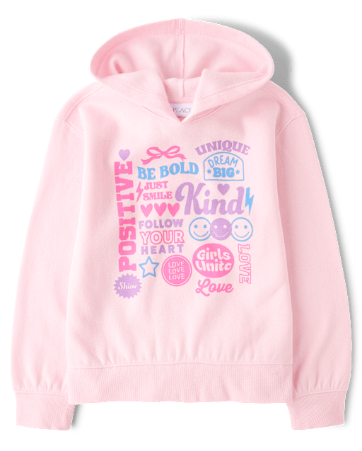 Girls Positivity Premium Fleece Hoodie