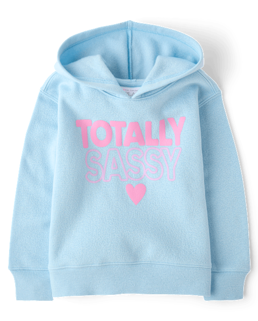 Baby And Toddler Girls Totally Sassy Premium Fleece Hoodie