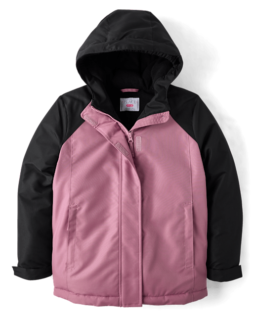 Girls Colorblock Microfleece Lined Snow Jacket